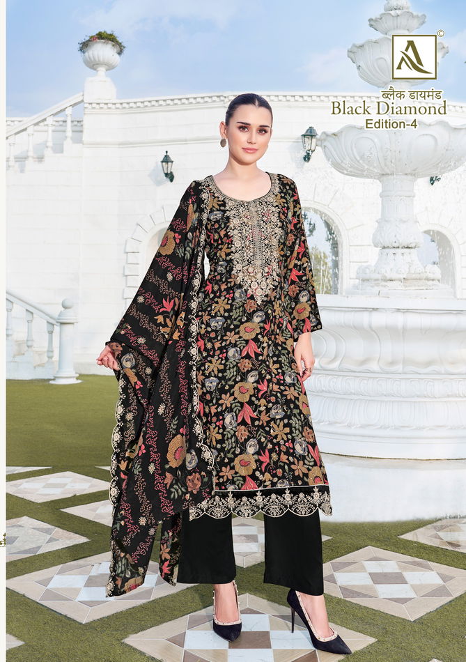 Black Diamond 4 By Alok Suit Rayon Printed Dress Material Orders In India